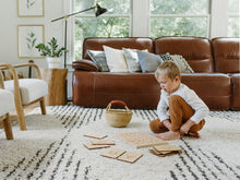 Load image into Gallery viewer, Wooden Alphabet Flash Cards • Lowercase Letters on Sturdy Wood Cards