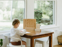 Load image into Gallery viewer, Wooden Alphabet Flash Cards • Lowercase Letters on Sturdy Wood Cards