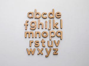 Wooden Alphabet Set • Wood Letters & Movable Alphabet in Maple