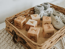 Load image into Gallery viewer, Modern Wooden Alphabet Blocks