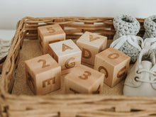 Load image into Gallery viewer, Modern Wooden Alphabet Blocks