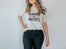 Load image into Gallery viewer, Farmers Are Heroes Organic Adult Tee