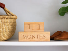 Load image into Gallery viewer, Modern Wooden Milestone Blocks