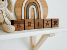 Load image into Gallery viewer, Custom Modern Wooden Name Blocks