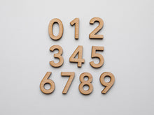 Load image into Gallery viewer, Wooden Number Set • Wood Numerals & Math Symbols in Maple