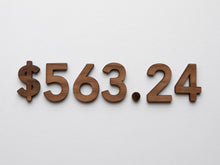Load image into Gallery viewer, Wooden Number Set • Wood Numerals & Math Symbols in Walnut