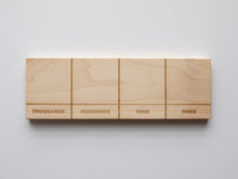 Load image into Gallery viewer, Wooden Place Value Board from Ones to Thousands