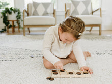 Load image into Gallery viewer, Wooden Ten Frame Board with Counting Pieces