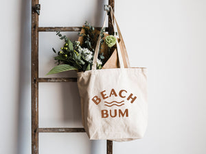 Beach Bum Canvas Tote Bag