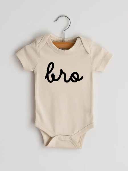 Bro Script Organic Baby Bodysuit