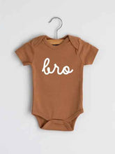 Load image into Gallery viewer, Bro Script Organic Baby Bodysuit