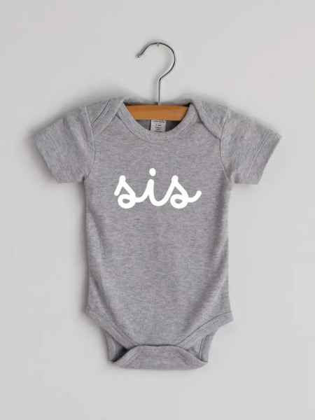 Sis Script Modern Baby Bodysuit