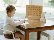Load image into Gallery viewer, Wooden Alphabet Flash Cards • Lowercase Letters on Sturdy Wood Cards