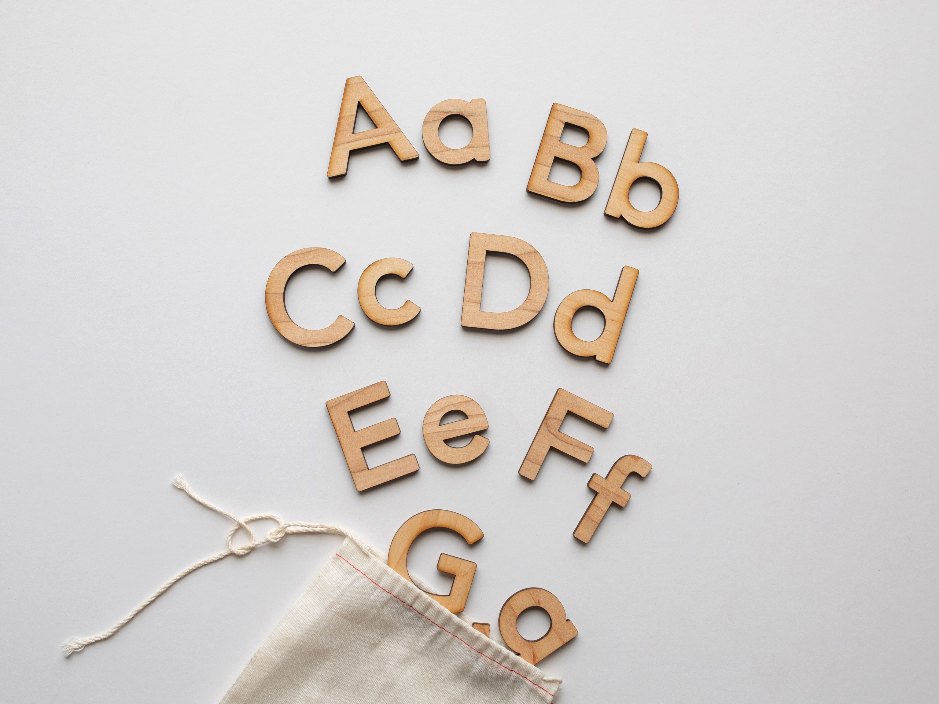 Alpha Shapes (Colorful Wooden Block Letters for Decor, Educational Alp –  Maison Baby & Kids