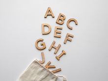 Load image into Gallery viewer, Wooden Alphabet Set • Wood Letters &amp; Movable Alphabet in Maple