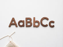 Load image into Gallery viewer, Wooden Alphabet Set • Wood Letters &amp; Movable Alphabet in Walnut