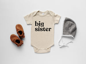 Big Sister Organic Baby Bodysuit