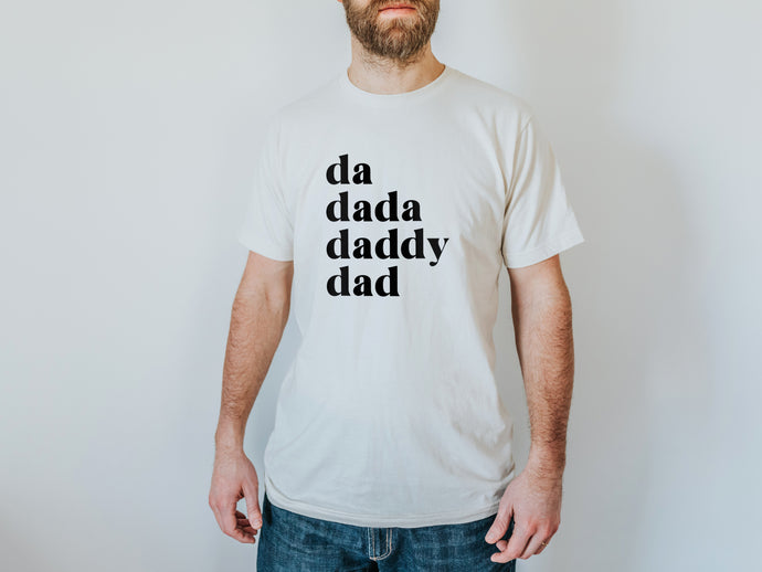 Da Dada Dad Daddy Organic Adult Tee
