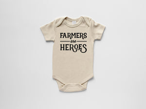 Farmers Are Heroes Organic Baby Bodysuit • Final Sale