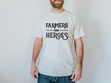 Load image into Gallery viewer, Farmers Are Heroes Organic Adult Tee