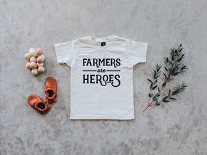 Farmers Are Heroes Organic Baby & Kids Tee