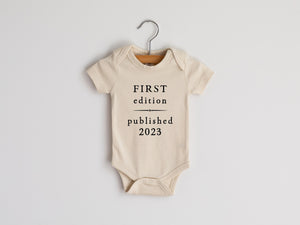 First Edition Published 2023 Organic Baby Bodysuit