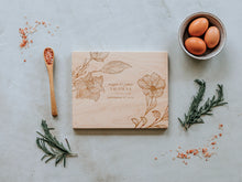 Load image into Gallery viewer, Floral Corners Custom Engraved Handmade Cutting Board