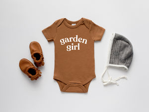 Garden Girl Organic Baby Bodysuit