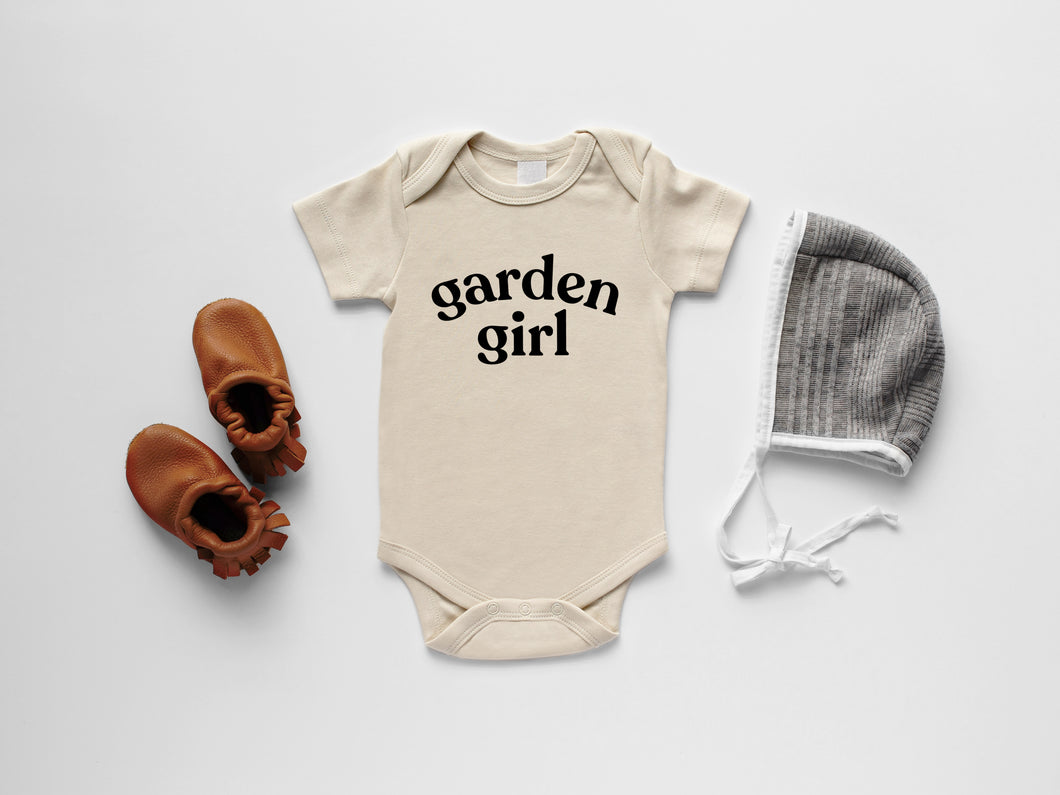 Garden Girl Organic Baby Bodysuit