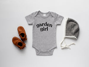 Garden Girl Organic Baby Bodysuit • Final Sale