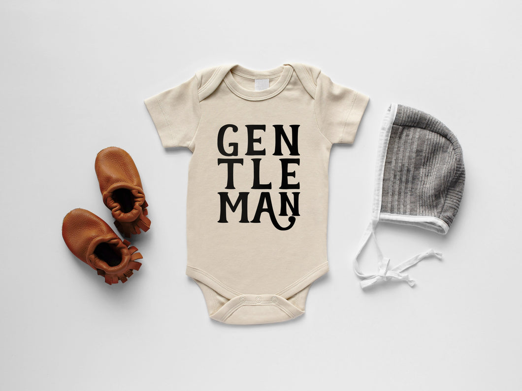 Gentleman Organic Baby Bodysuit • Final Sale