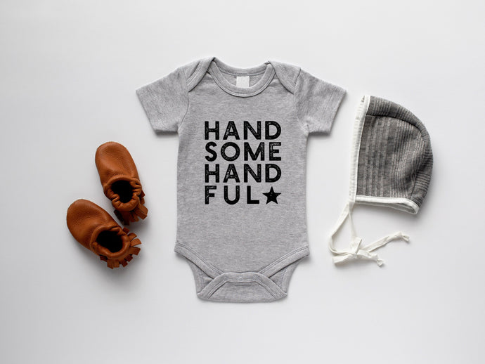 Handsome Handful Organic Baby Bodysuit • Final Sale