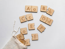 Load image into Gallery viewer, Wooden Alphabet Puzzle • Uppercase &amp; Lowercase Matching Game