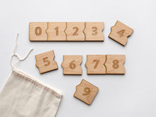 Load image into Gallery viewer, Wooden Number Puzzle • Children&#39;s Counting Puzzle