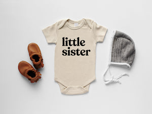 Little Sister Organic Baby Bodysuit