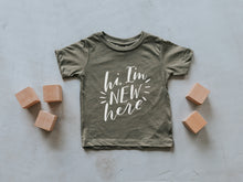 Load image into Gallery viewer, Hi I&#39;m New Here Baby Tee