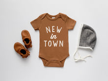 Load image into Gallery viewer, New In Town Organic Baby Bodysuit • Final Sale