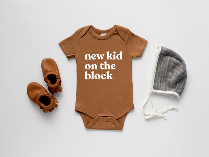 New Kid On The Block Organic Baby Bodysuit • Final Sale