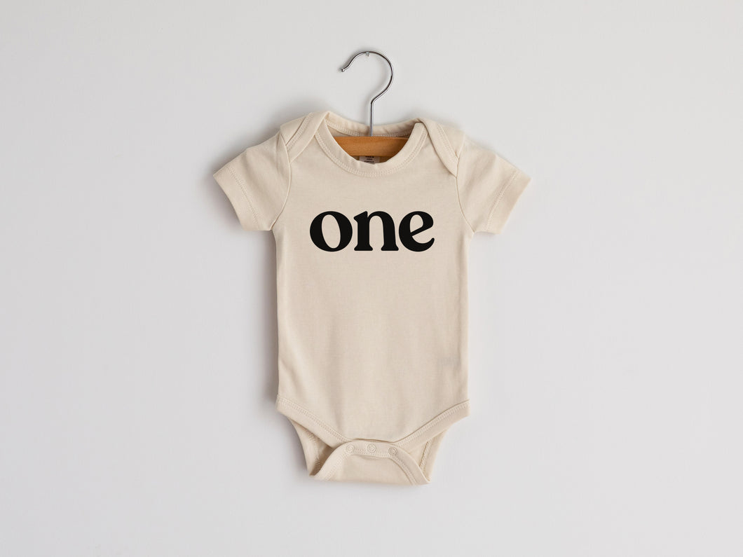 One Modern Birthday Organic Baby Bodysuit • Final Sale