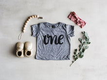 Load image into Gallery viewer, One First Birthday Baby Tee