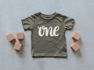One First Birthday Baby Tee