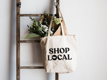 Load image into Gallery viewer, Shop Local Canvas Tote Bag
