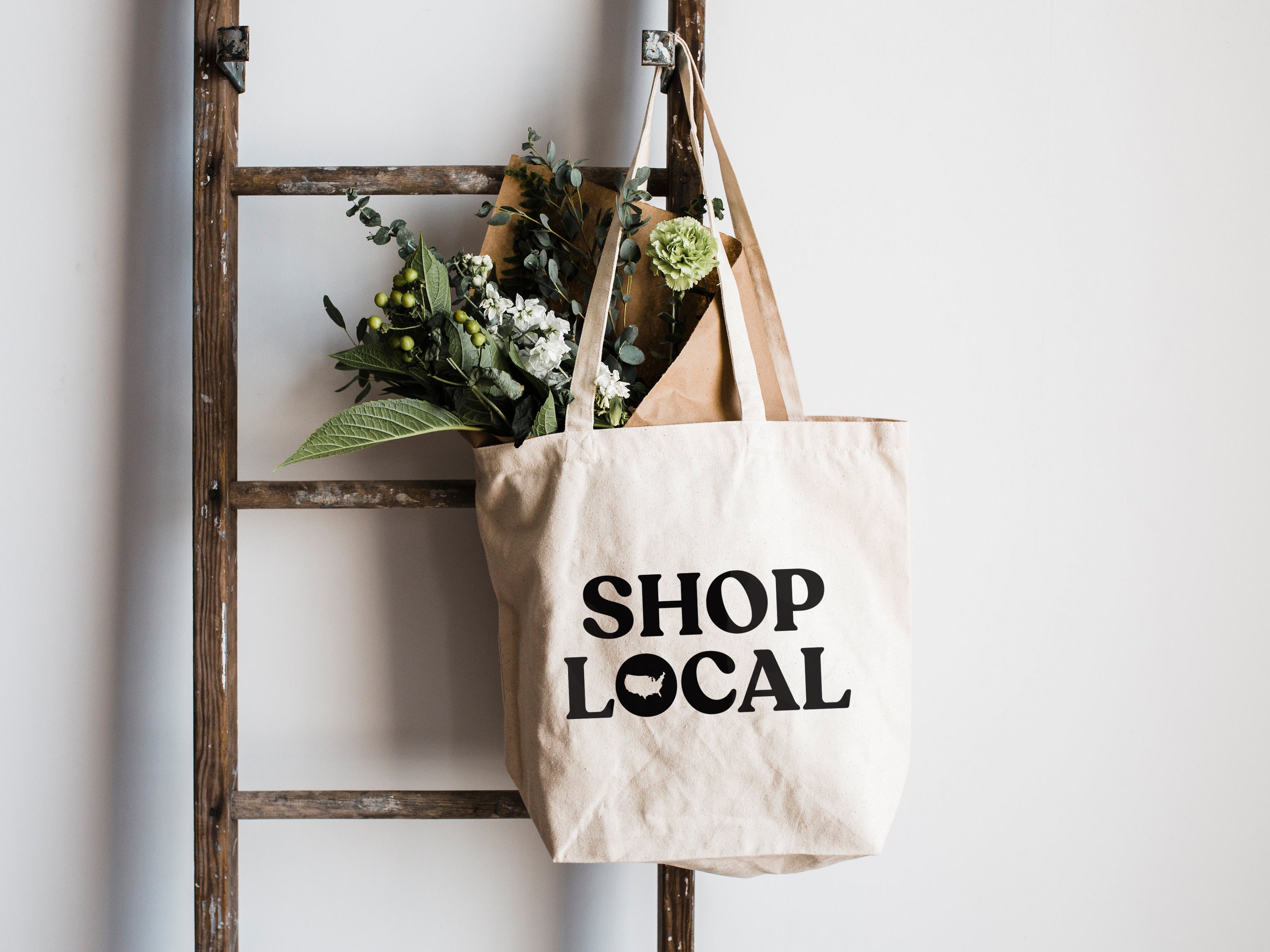 Shop Local Canvas Tote Bag – Gladfolk - Main Image