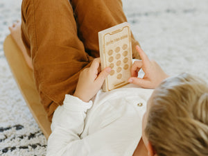 Custom Engraved Wooden Phone • Personalized Toy Smartphone