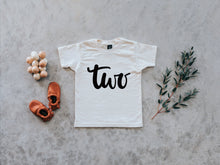 Load image into Gallery viewer, Two Birthday Shirt Organic Kids Tee • Final Sale