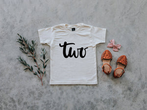 Two Birthday Shirt Organic Kids Tee • Final Sale