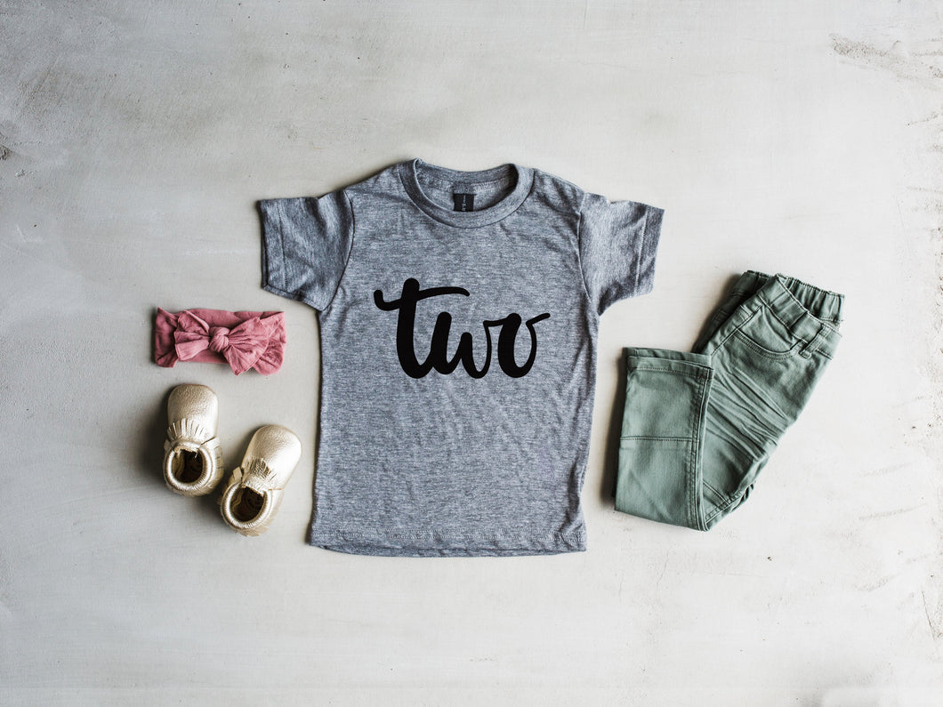 Two Birthday Shirt Kids Tee • Final Sale