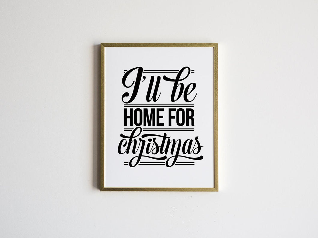 I'll Be Home For Christmas Lyrics Print