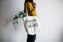 Load image into Gallery viewer, Farmers Are Heroes Canvas Tote Bag