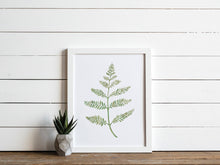 Load image into Gallery viewer, Watercolor Fern Botanical Plant Print